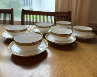 Nippon Teacups and Saucers 