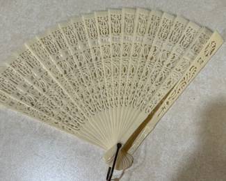 Vintage Bone Folding Fan (broken) 