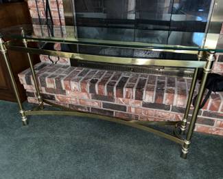 Brass and Glass MCM Table