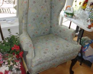 Floral Wing Chair $100