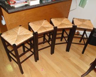 Rattan kitchen stools $80 for all