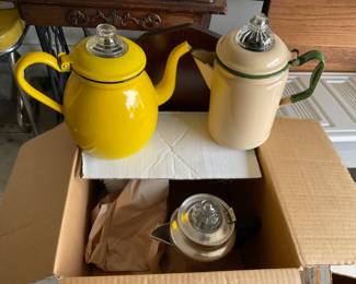 Vintage coffee pots