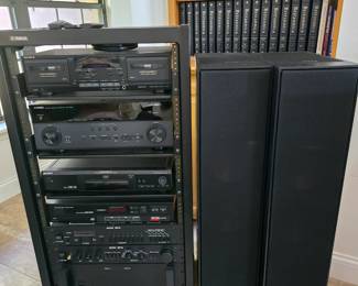 Stereo equipment: Klipsch Speakers, Sony Cassette Deck, Yamaha Receiver, Sony CD/DVD Player, ADCOM Systems