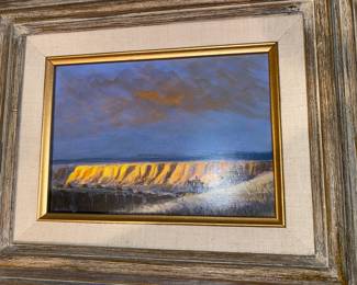 Ed Jojoba Shirpoyo ,  Western /Mountainous Landscape, 1983 Oil on panel, signed and dated, 6 x 8