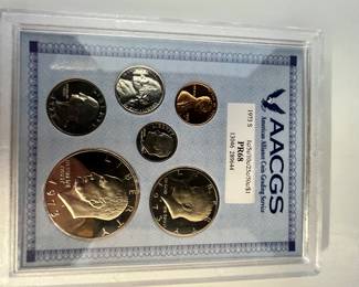 1973 mint set graded PRG68