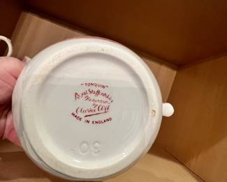 Royal Staffordshire red transfer ware