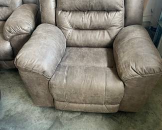 Pair recliners, pair double recliner sofas
