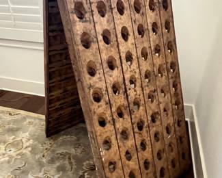 “A-frame wine rack from Paris France