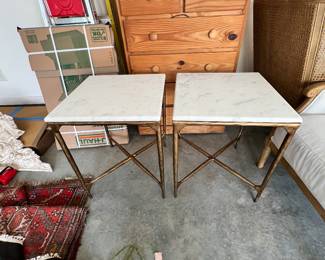 New end tables with stone tops