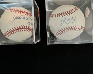 Matt Williams and R.J.Hamelin(94 Rookie of the year) autographed baseballs w/COA