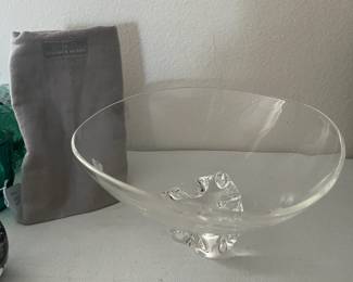 Steuben footed glass bowl