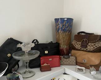 Coach and Etienne Aigner bags, wallets