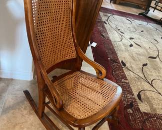 Cane rocking chair