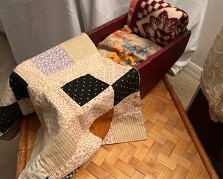 Baby cradle w/blankets