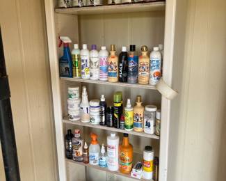 Lots of dog grooming supplies and high end supplements 