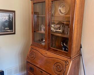 Antique Oak Secretary 