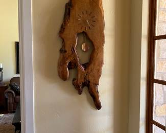 Custom wood clock