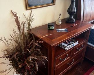 Lamps, florals - lots of custom silk floral arrangements!