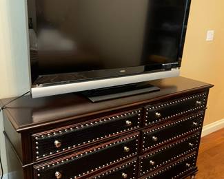 Leather front chest and 
Vizio flat screen (SOLD)