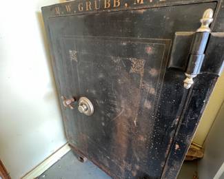Antique floor safe 