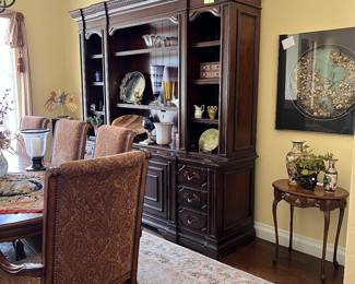 Beautiful open Amish wall unit credenza 