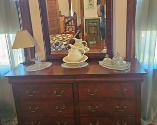 Dresser with mirror