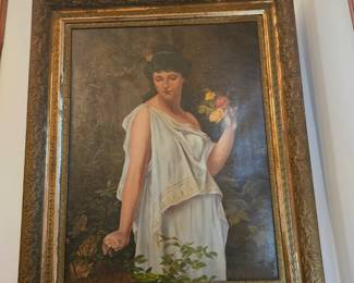 Beautiful oil on canvas, from a plantation in Georgia 