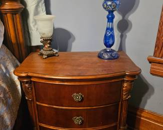 Bedside table, matches set