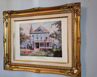 The painted Lady by New Orleans artist Brad Thompson, signed and numbered