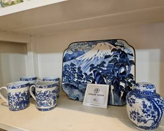 Fabulous blue and white pieces