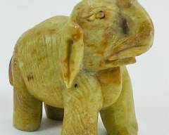 Asian Carved Soapstone Elephant