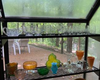 Crystal, carnival and colorful glass collection 