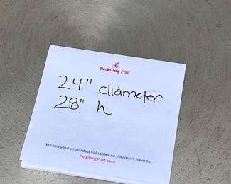 Stainless Steel Accent Table - $100