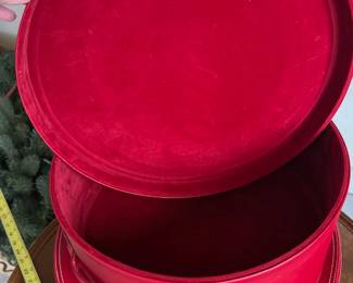 Faux Leather Nesting Containers - Glue is coming up in certain spots around the seems. Otherwise in great condition. $20