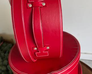 Faux Leather Nesting Containers - Glue is coming up in certain spots around the seems. Otherwise in great condition. $20