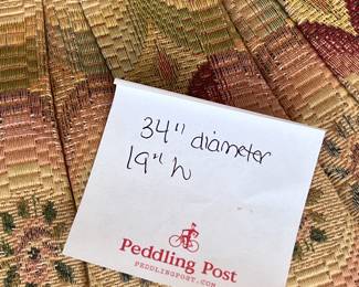 Large Mackenzie Childs Ottoman - $750