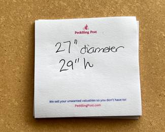 Particle Board Round Table - $30