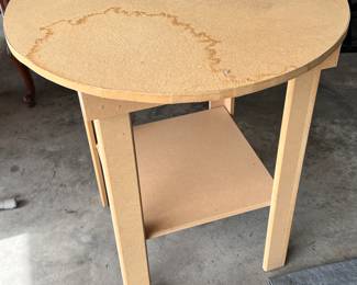 Particle Board Round Table - $30