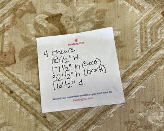 4 Chairs in Fair Condition. Structurally sound. $75 Each 