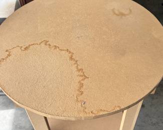 Particle Board Round Table - $30