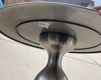 Stainless Steel Accent Table - $100