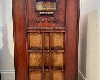 Stromberg Carlson Radio, 25 1/2" w x 42 1/4" h x 13" d, $145