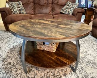 Round Coffee Table, 35" w x 19 1/2" h, $75
