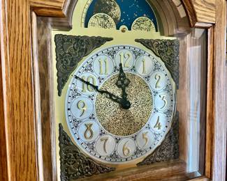 King Arthur Clock Company Grandfather Clock, 18" w x 77" h x 10 1/4" d, $250