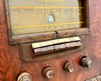 Stromberg Carlson Radio, 25 1/2" w x 42 1/4" h x 13" d, $145