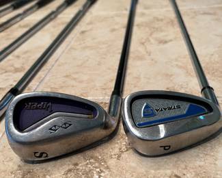 Left Handed Golf Clubs: TaylorMade, Cleveland HB Launcher, Ping Zing, and Various