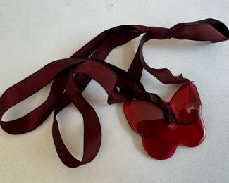 Baccarat Butterfly Necklace