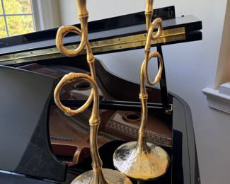 L'objet 24K Gold Plated Candlesticks