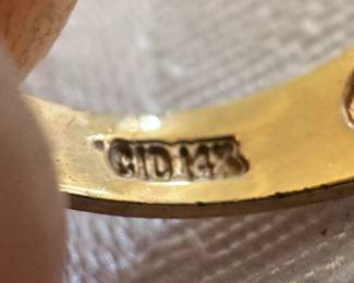 14K Gold with Ruby & Diamond Ring