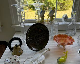 Collection of Vintage Glass & Decor